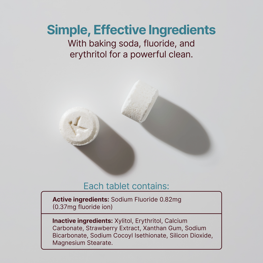 Kaylaan | Fluoride Toothpaste Tablets Refill Pack | Mint |90 Count