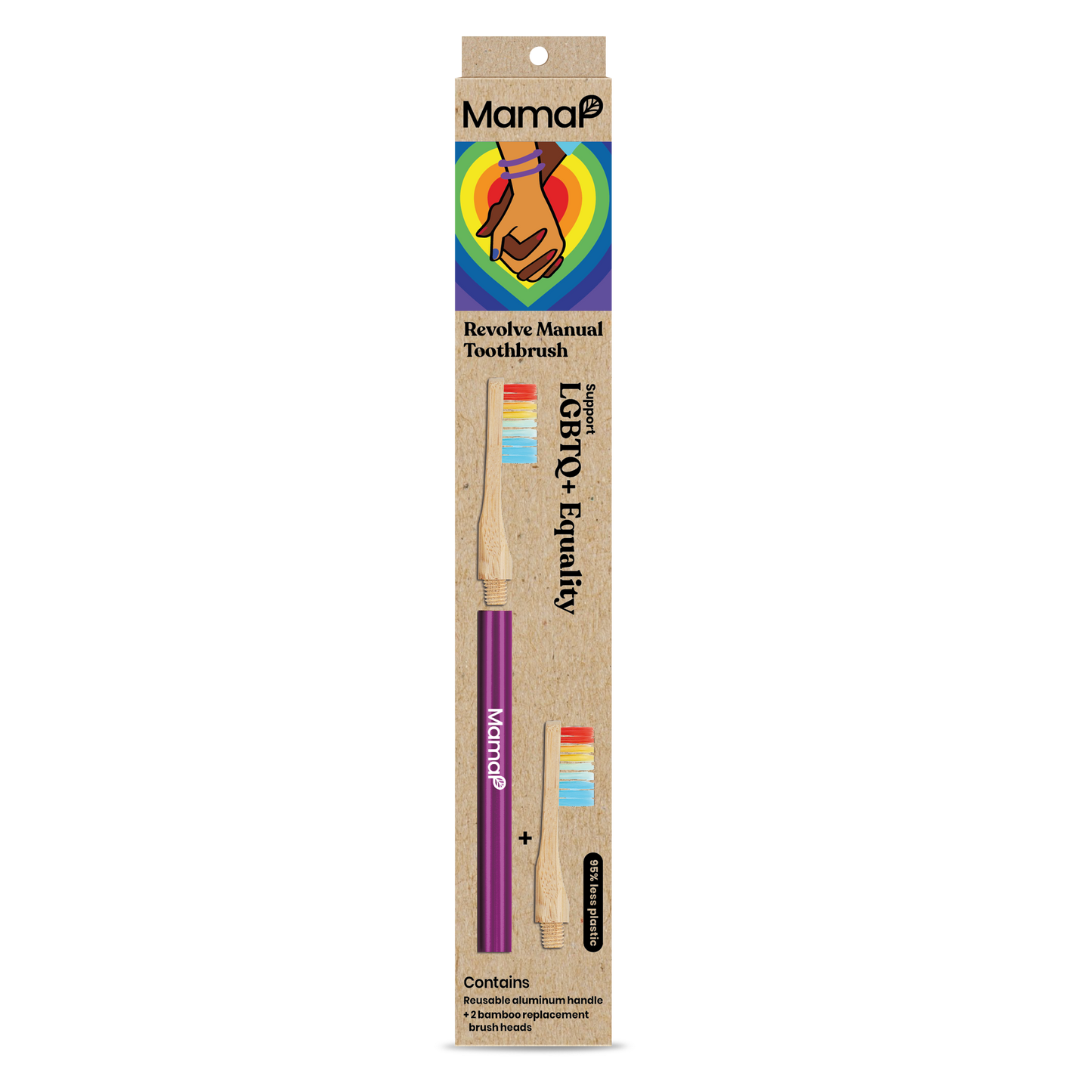 MamaP | Aluminum Toothbrush + 1 Replaceable Head