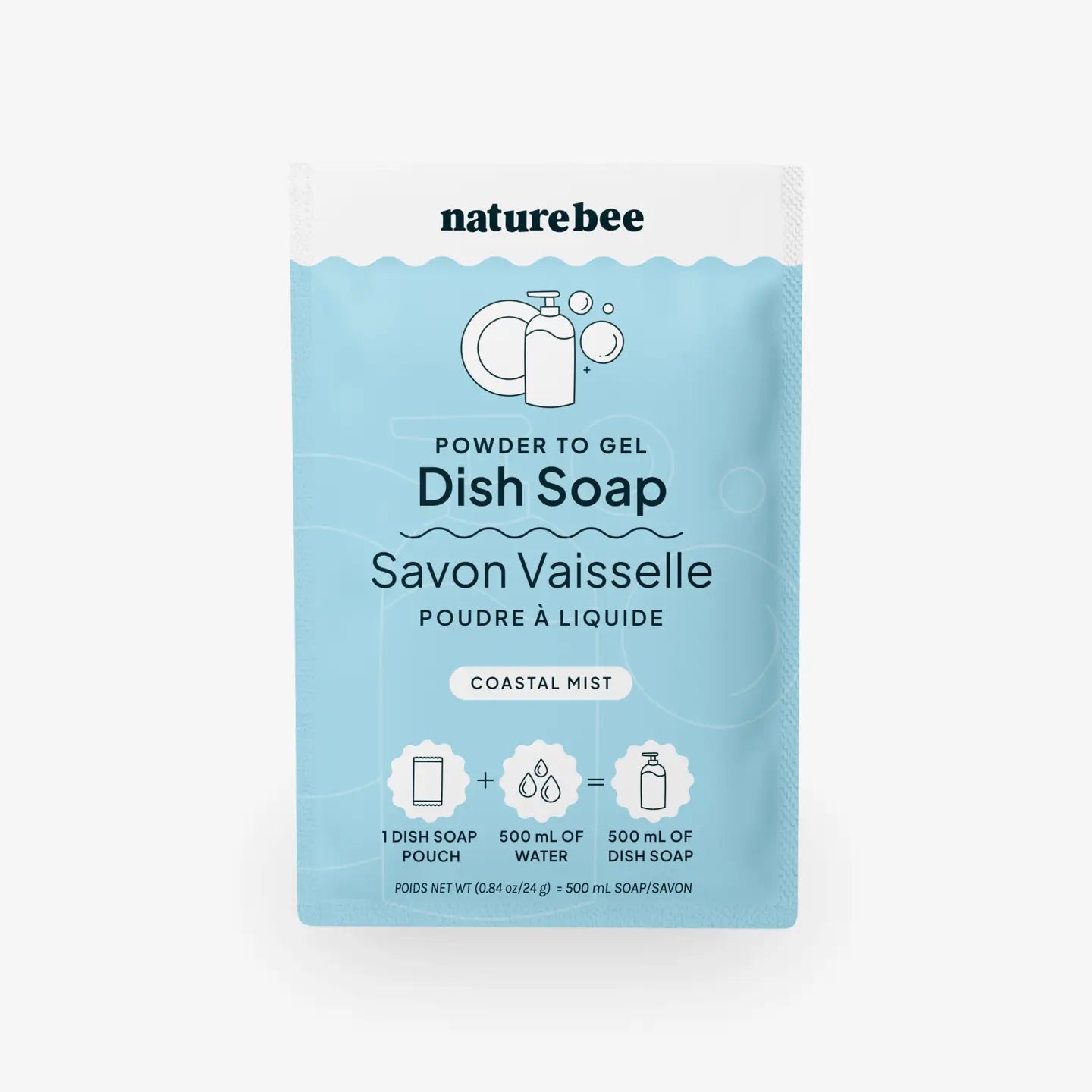 Powder to Gel Dish Soap