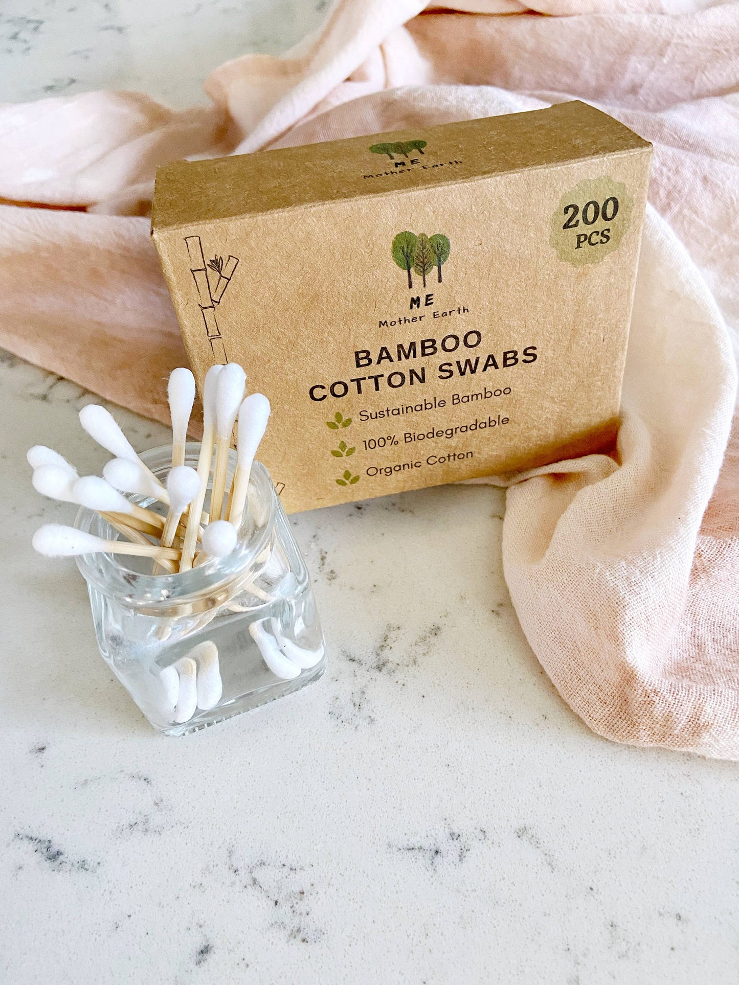 Bamboo Cotton Swabs | 200