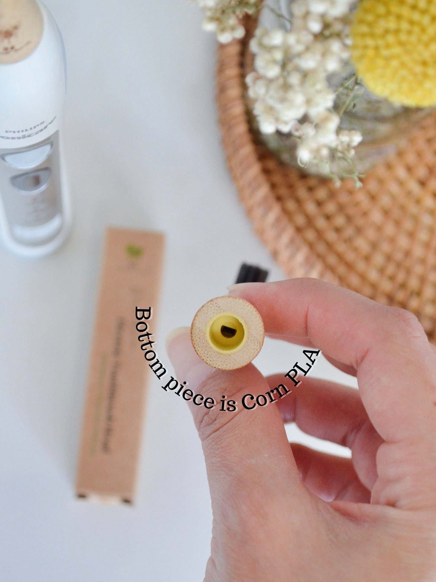 4-Pack Bamboo Electric Toothbrush Heads | Sonicare Compatible
