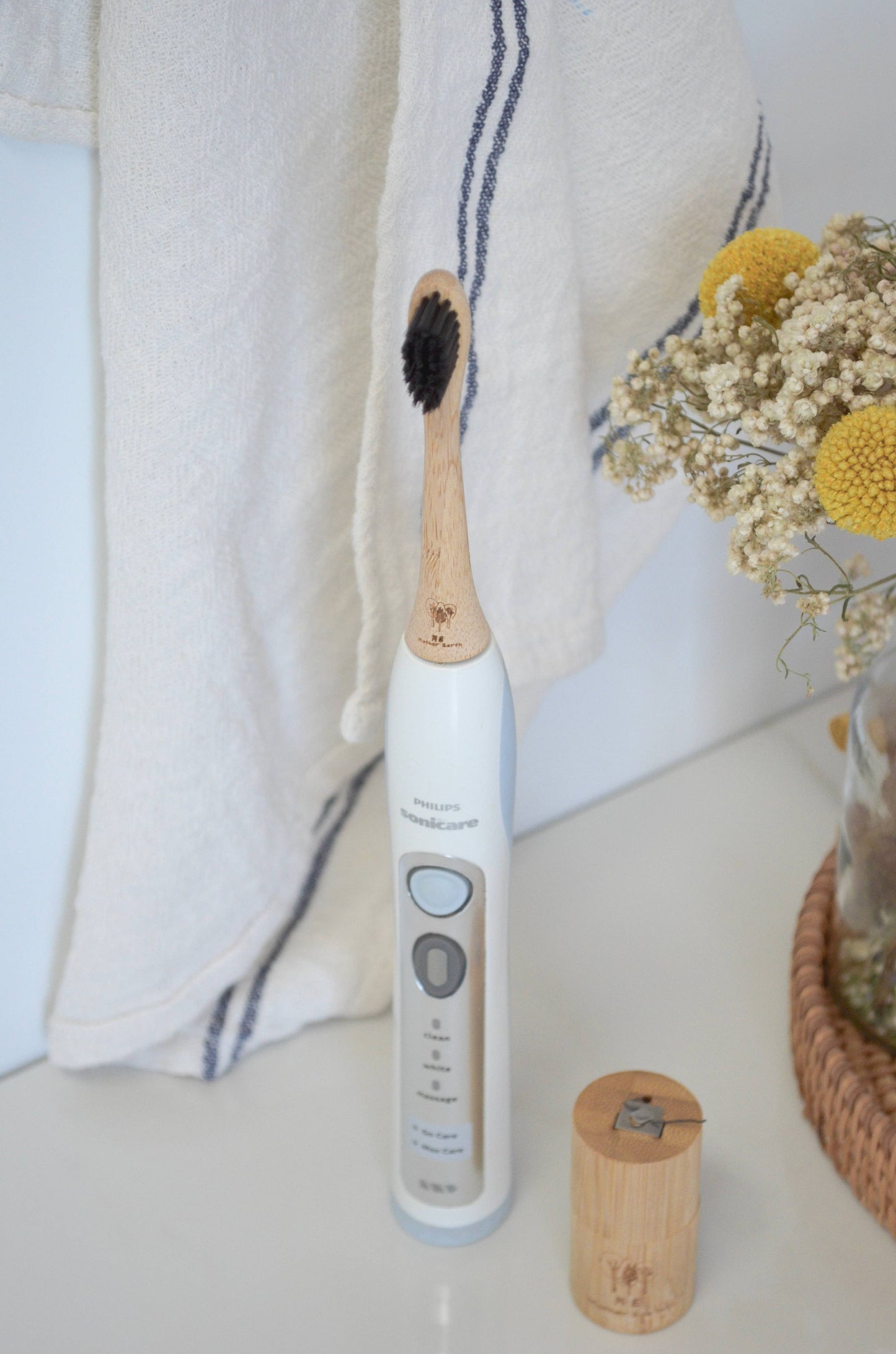 4-Pack Bamboo Electric Toothbrush Heads | Sonicare Compatible