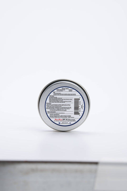 Mineral Sunscreen Tin | SPF 35 | 2 oz | Raw Love
