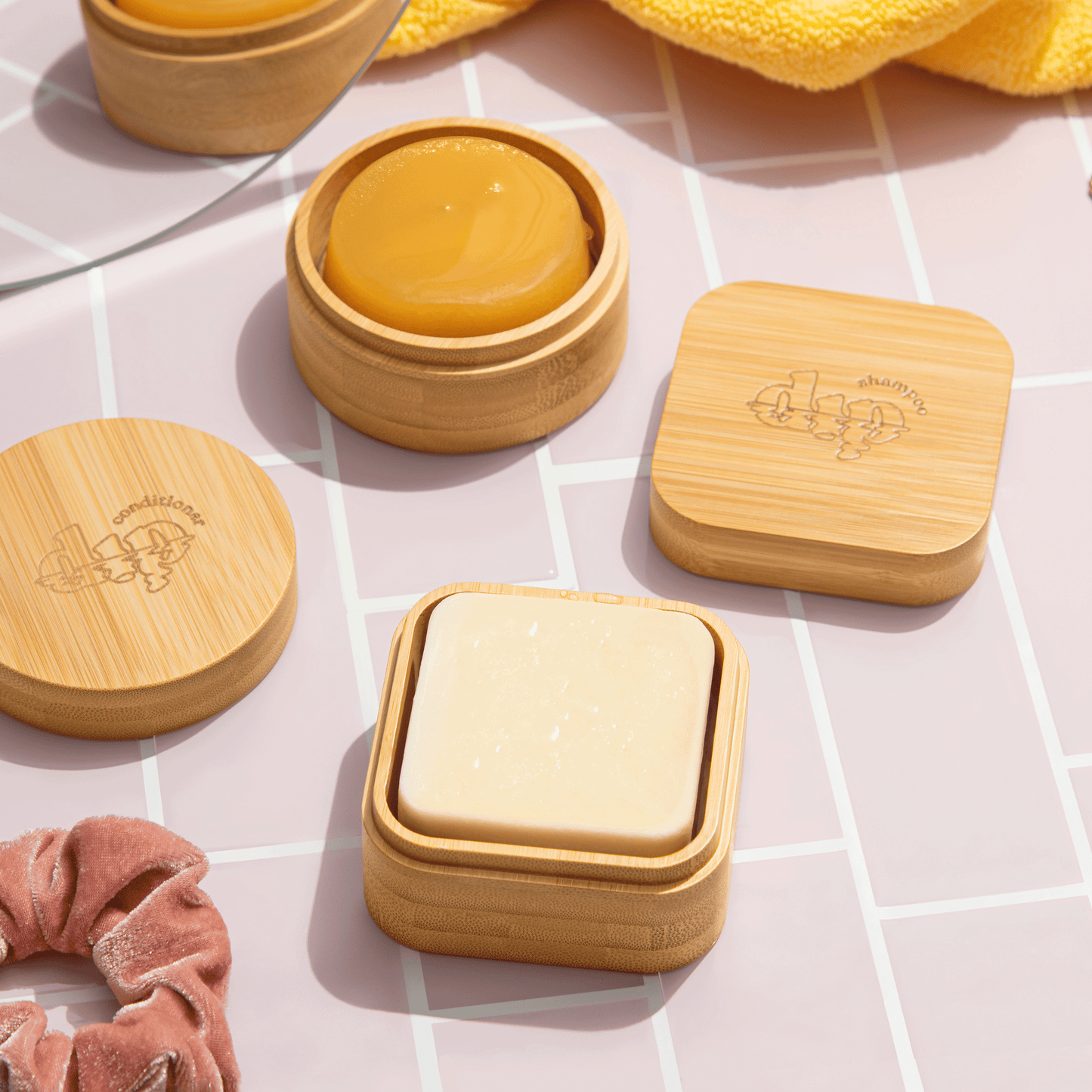 Shampoo Bar Travel Case with Coaster