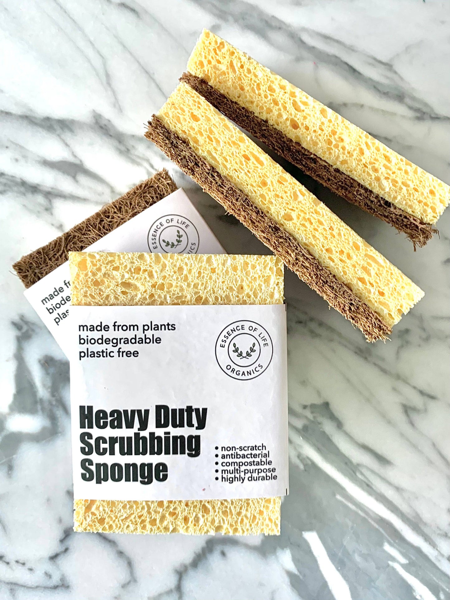 Compostable Heavy Duty Scrubbing Sponge
