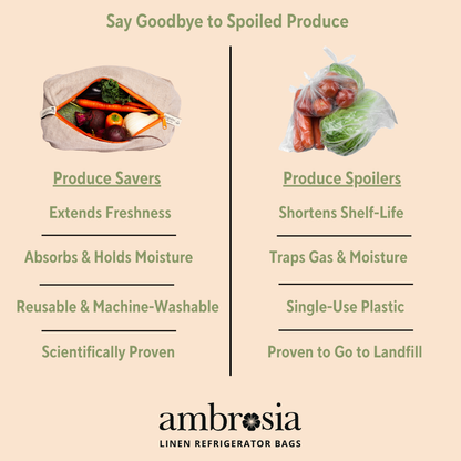 Reusable Linen Bag for Vegetables | Ambrosia
