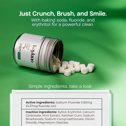 Mint Toothpaste Tablets in Tin | Fluoride | Kaylaan