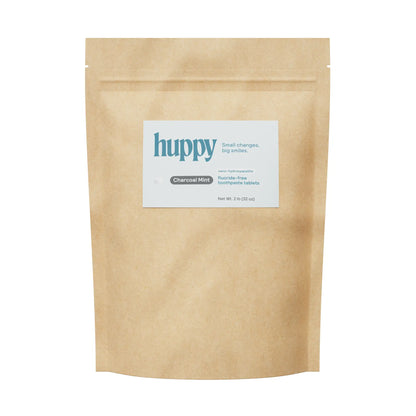 Huppy Toothpaste Tablets | Charcoal Mint