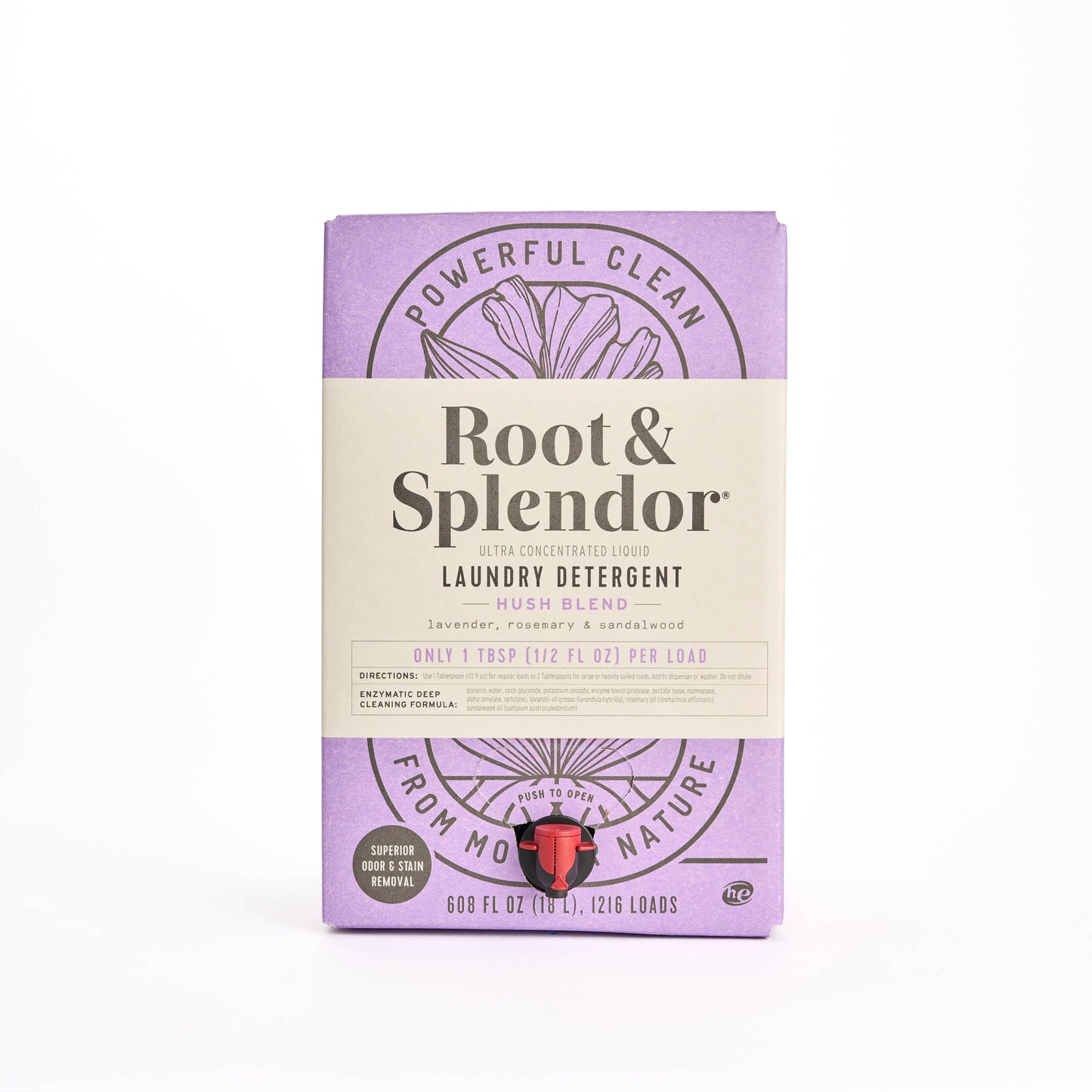 Root & Splendor Laundry Detergent | Lavender + Rosemary + Sandalwood | Hush