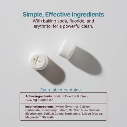 Kaylaan | Fluoride Toothpaste Tablets Refill Pack | Mint |90 Count