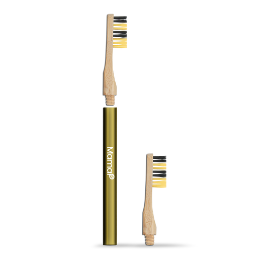 MamaP | Aluminum Toothbrush + 1 Replaceable Head