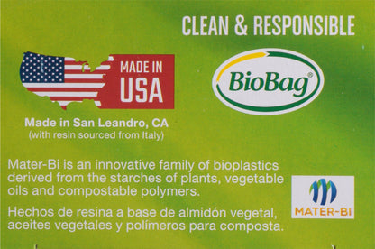 Tall Kitchen Trash Bags | 13 Gallon | 100% Compostable | Biobag