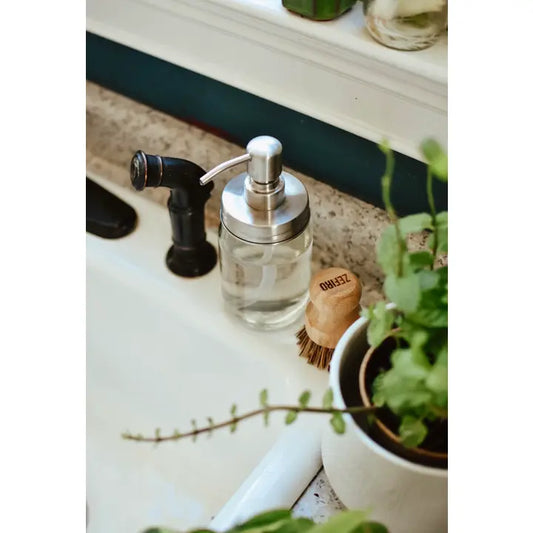 Mason Jar Pump | Silver
