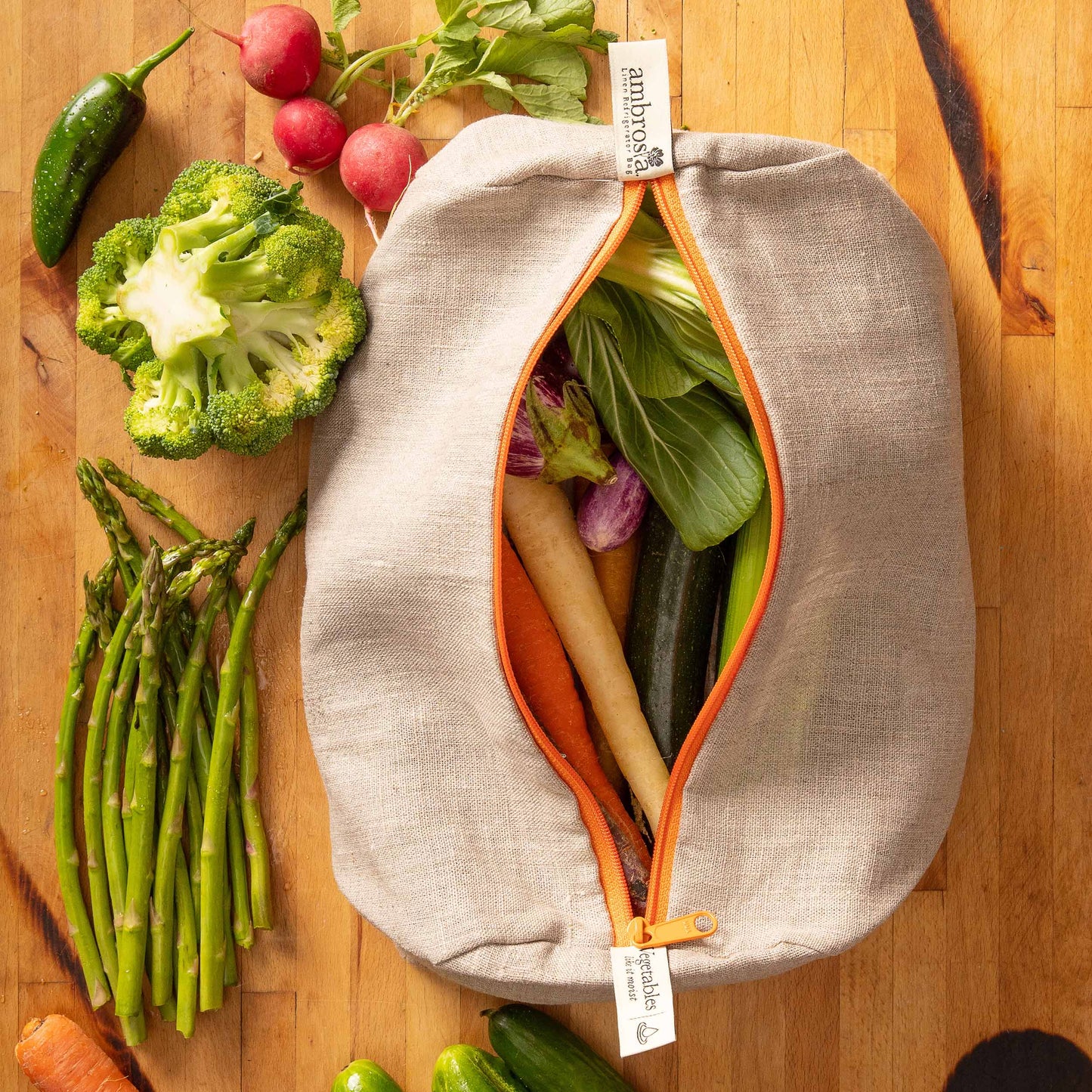 Reusable Linen Bag for Vegetables | Ambrosia