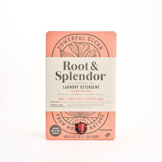 Root & Splendor | Laundry Detergent | patchouli + lavender + lemongrass + basil | 2250