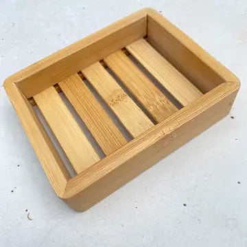Deep Shelf Bamboo Soap Dish