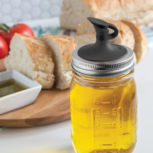 Jarware Oil Cruet for Regular Mouth Mason Jar