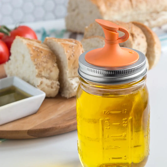 Jarware Oil Cruet for Regular Mouth Mason Jar