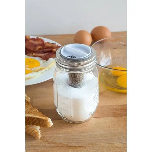 Jarware Salt + Pepper Shaker - Regular Mouth Mason Jar