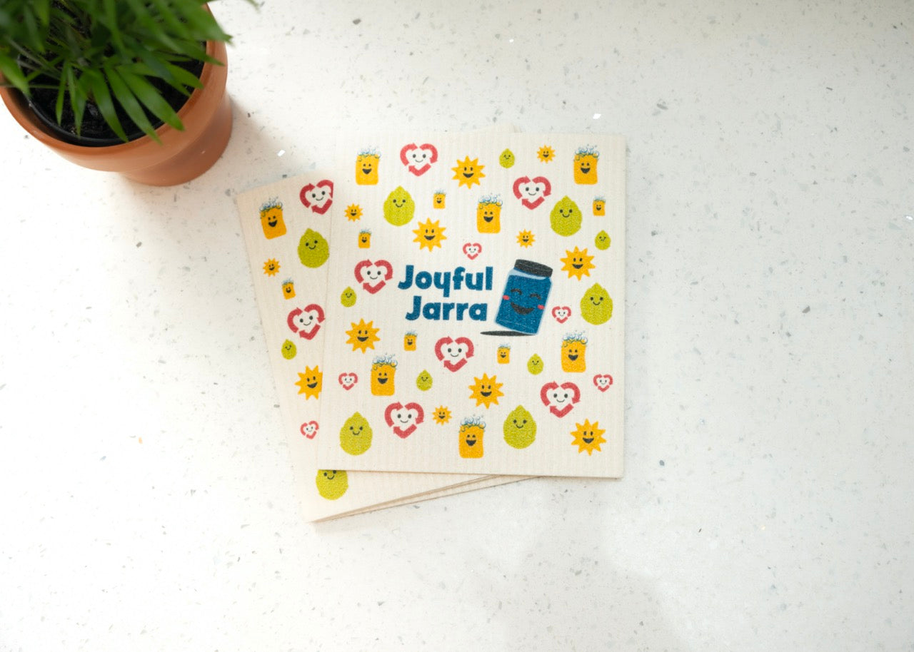 Joyful Jarra Swedish Dishcloths