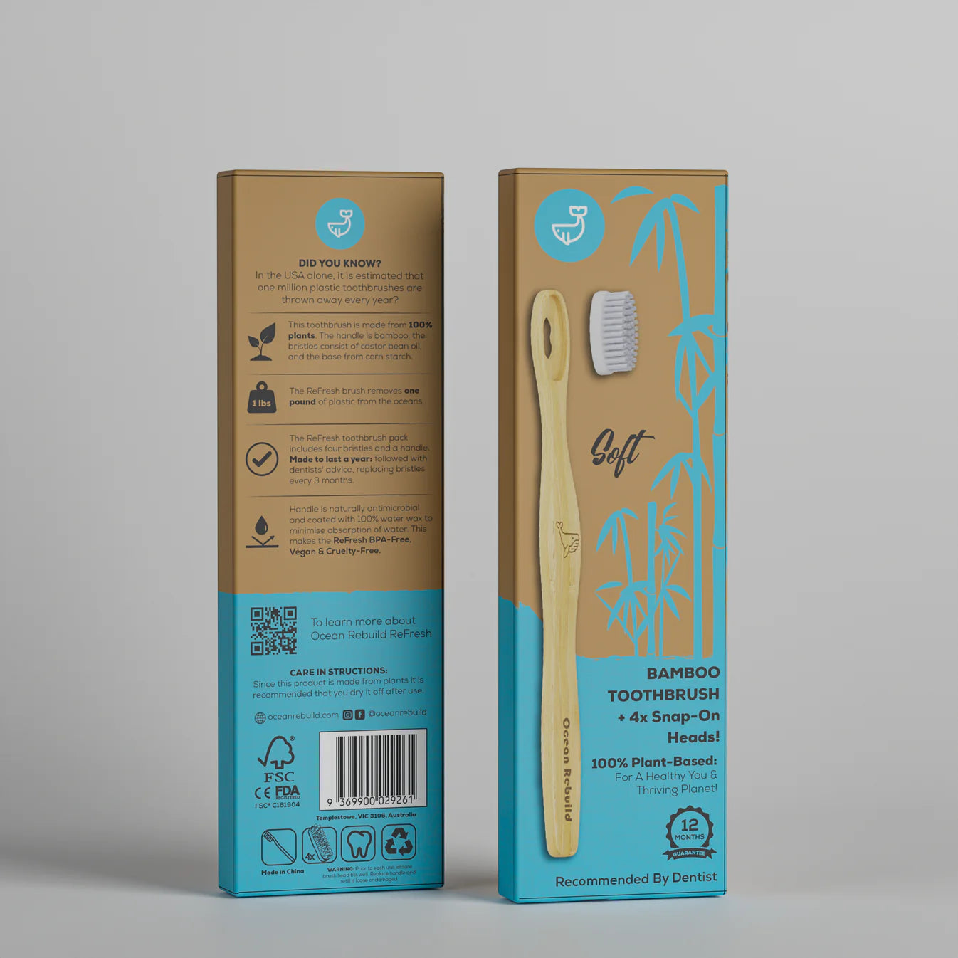 ReFresh 4-in-1 Bamboo Toothbrush | Ocean Rebuild