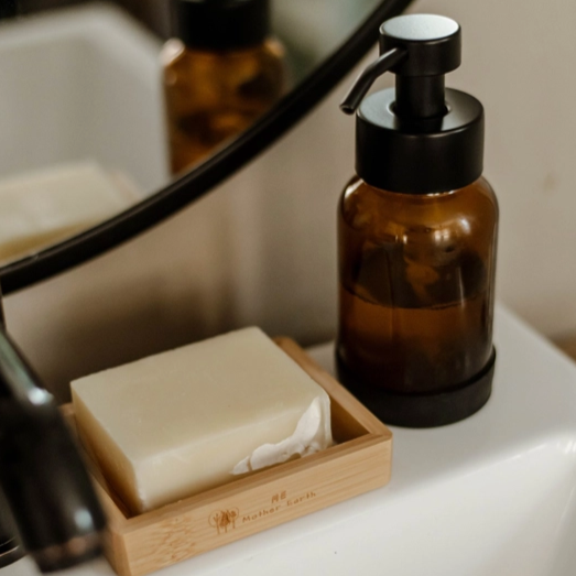 Amber Foaming Pump Bottle - 8 oz | Me Mother Earth