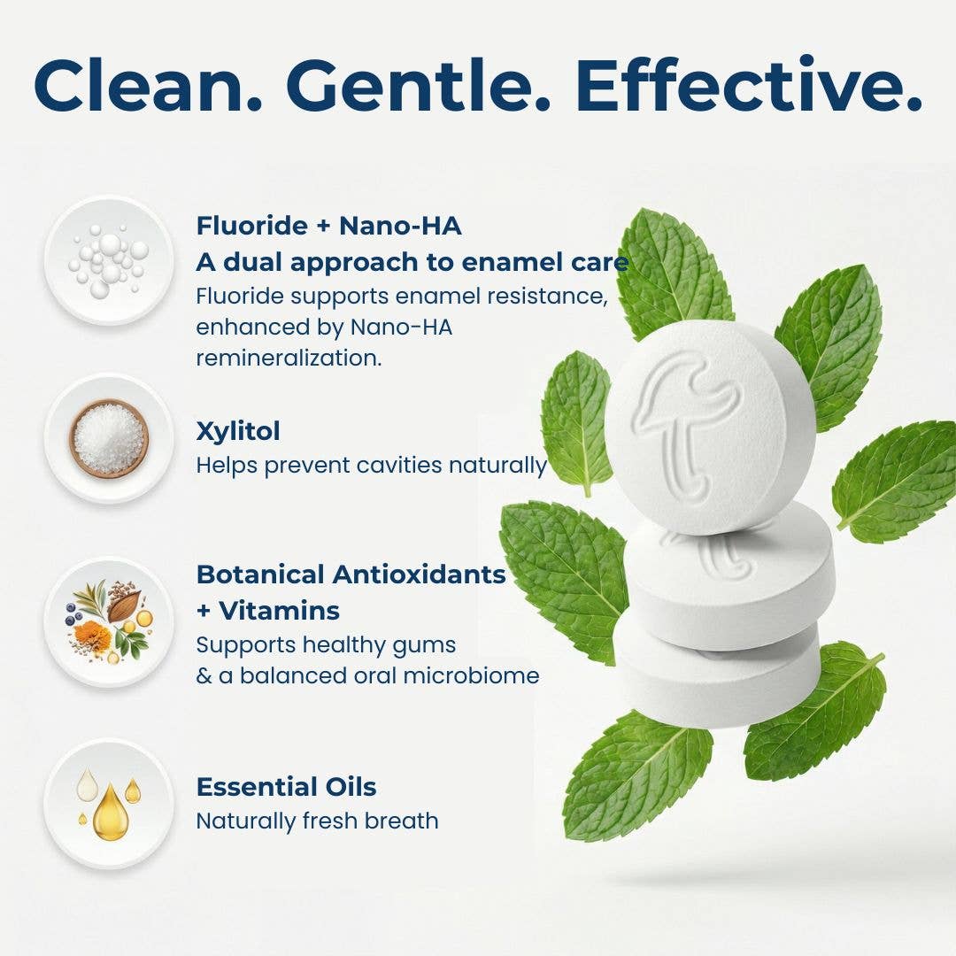 Fluoride Toothpaste Tablets | 1-Month | Tidalove