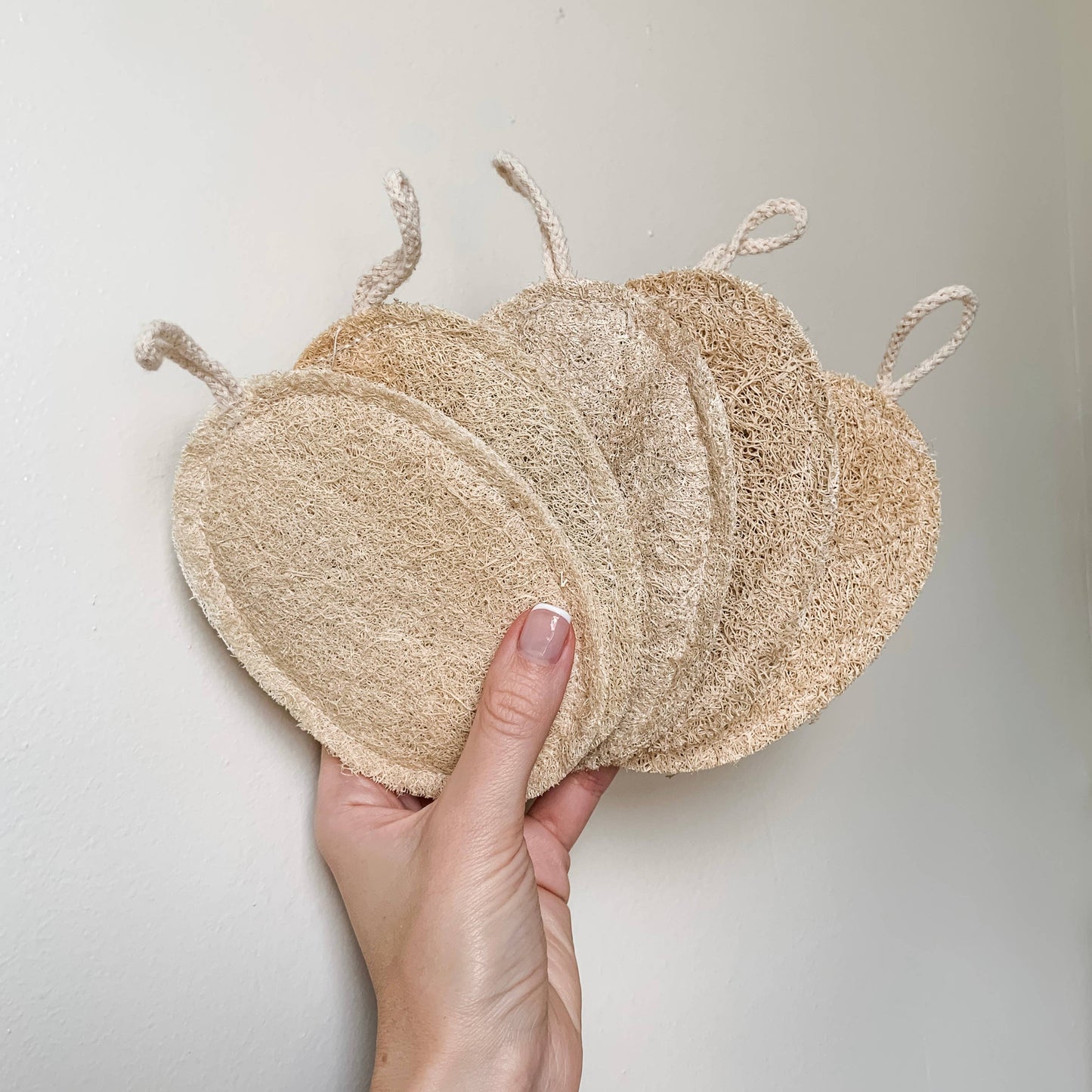Large Natural Loofah Sponge | Double Layer | 3-pack