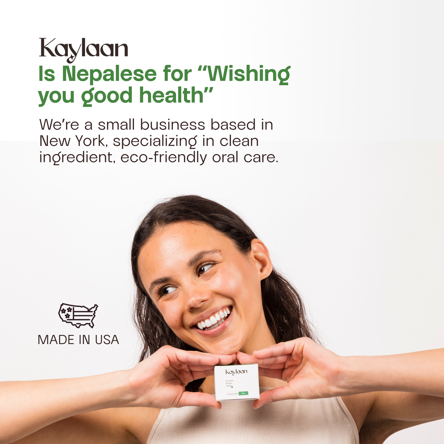 Mint Toothpaste Tablets in Tin | Fluoride | Kaylaan