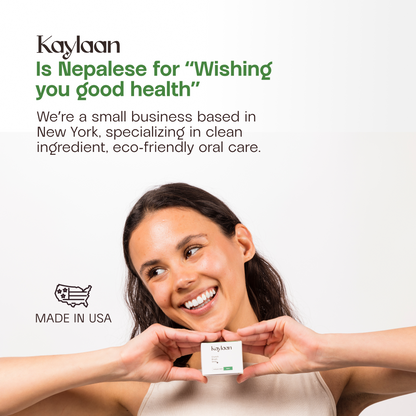 Mint Toothpaste Tablets in Tin | Fluoride | Kaylaan