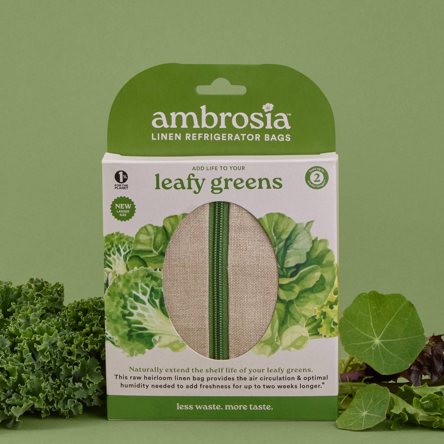 Reusable Linen Bag for Leafy Greens | Ambrosia