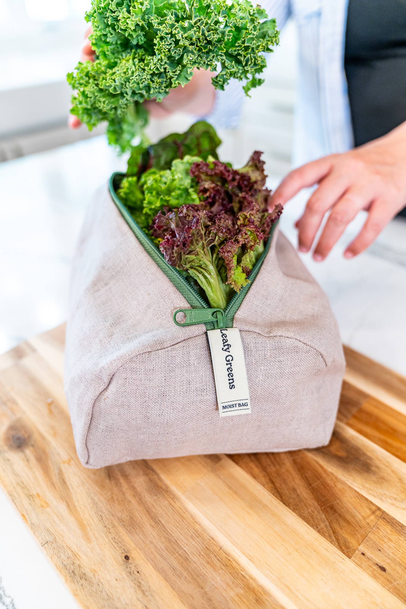 Reusable Linen Bag for Leafy Greens | Ambrosia