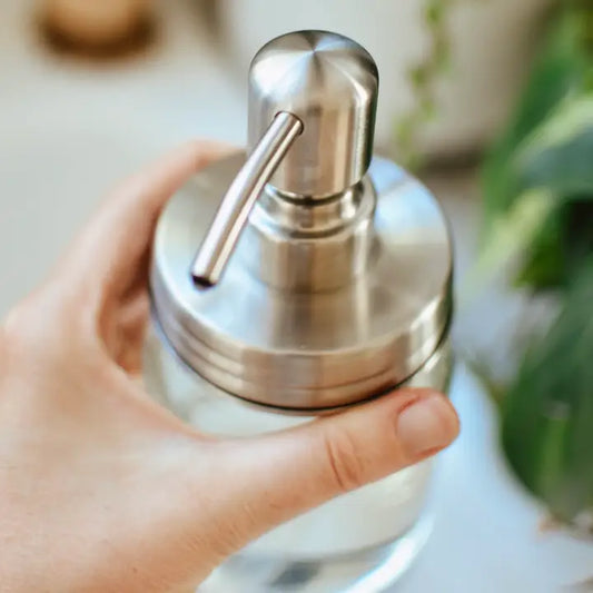 Mason Jar Pump | Silver