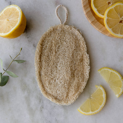 Large Natural Loofah Sponge | Double Layer | 3-pack