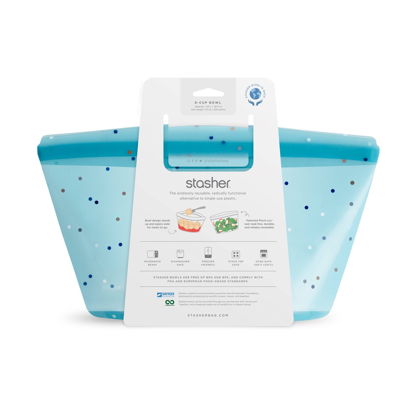 Stasher Bowl (6 cups)