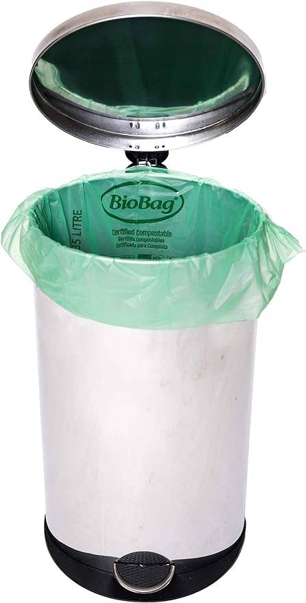 Tall Kitchen Trash Bags | 13 Gallon | 100% Compostable | Biobag